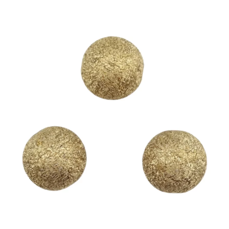 Acryl Kraal - Glitter Relief  - 12 mm - Goud