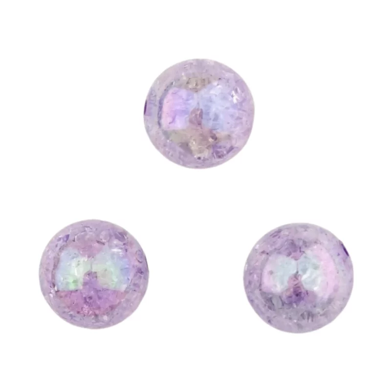 Acryl Kraal - Crackle - 16 mm - Violet