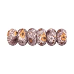 Siliconen kralen - 14 mm - Abacus - Everlasting Flower Print