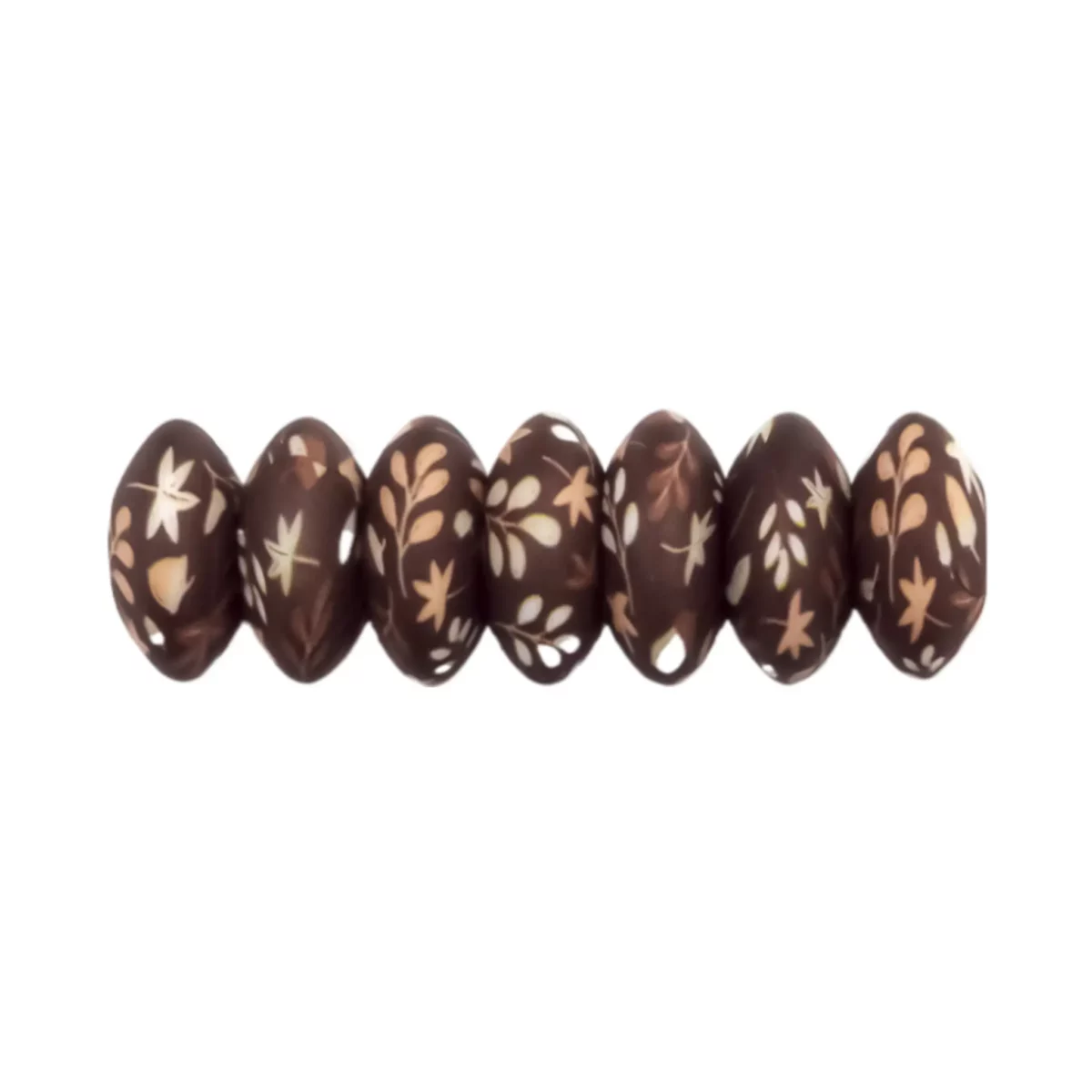Kleurcode Herfst Print - Type: Siliconen kralen ovaal - tussenschijfje - Formaat: 12 mm - Verkocht per stuk, nergens goedkoper - BPA-, Ftalaten-, Lood-, PVC- en Gif-vrij - CE-gecertificeerd - Medische kwaliteit siliconen kralen - Koelbaar in de koelkast - Vaatwasser bestendig Jootjes Haakcadeautjes