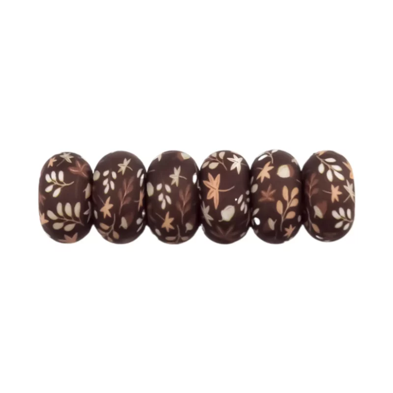 Siliconen kralen - 14 mm - Abacus - Herfst Print