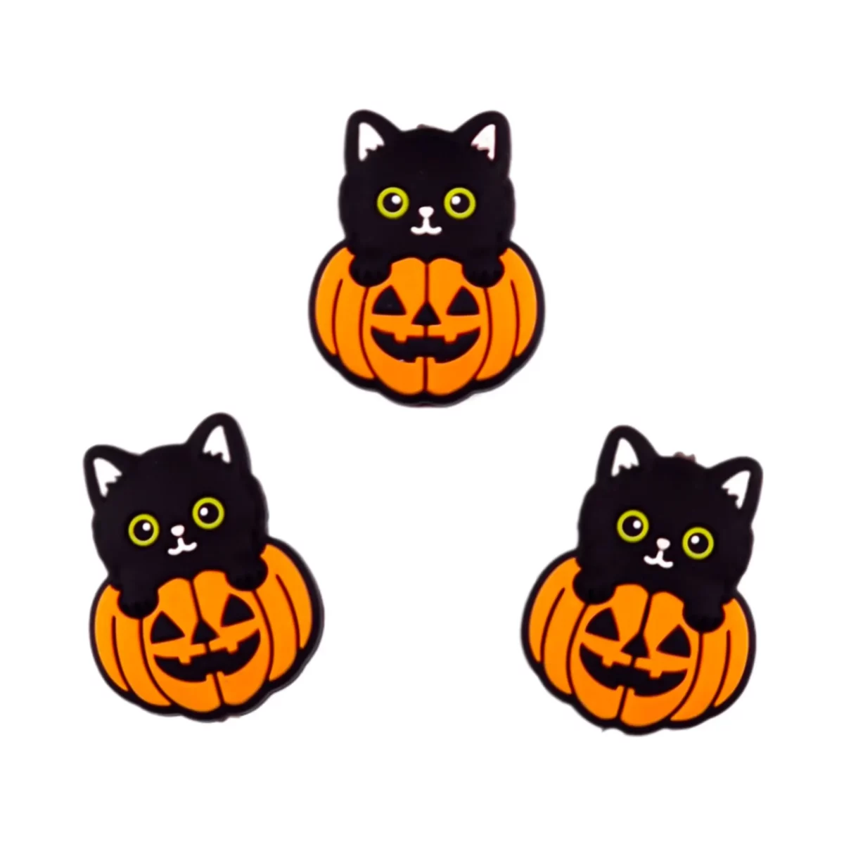 Material: 100% BPA-free, safe according to EN-71, silicone Type: Pumpkin Black Cat Color: Black   Jootjes Haakcadeautjes
