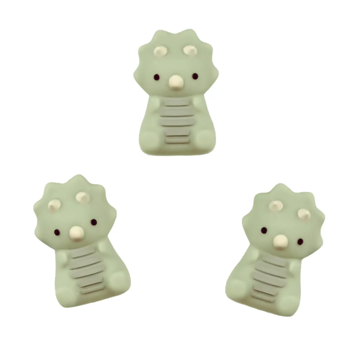 Farbcode: Pistazie - Typ: Silikonperlen Dinosaurier / Triceratops - Pistazie - Verkauft pro Stück, nirgends billiger - BPA-, Phthalate-, Blei-, PVC- und giftfrei - CE-zertifiziert - Medizinische Silikonperlen - Kühlbar im Kühlschrank - Spülmaschinenfest Jootjes Haakcadeautjes