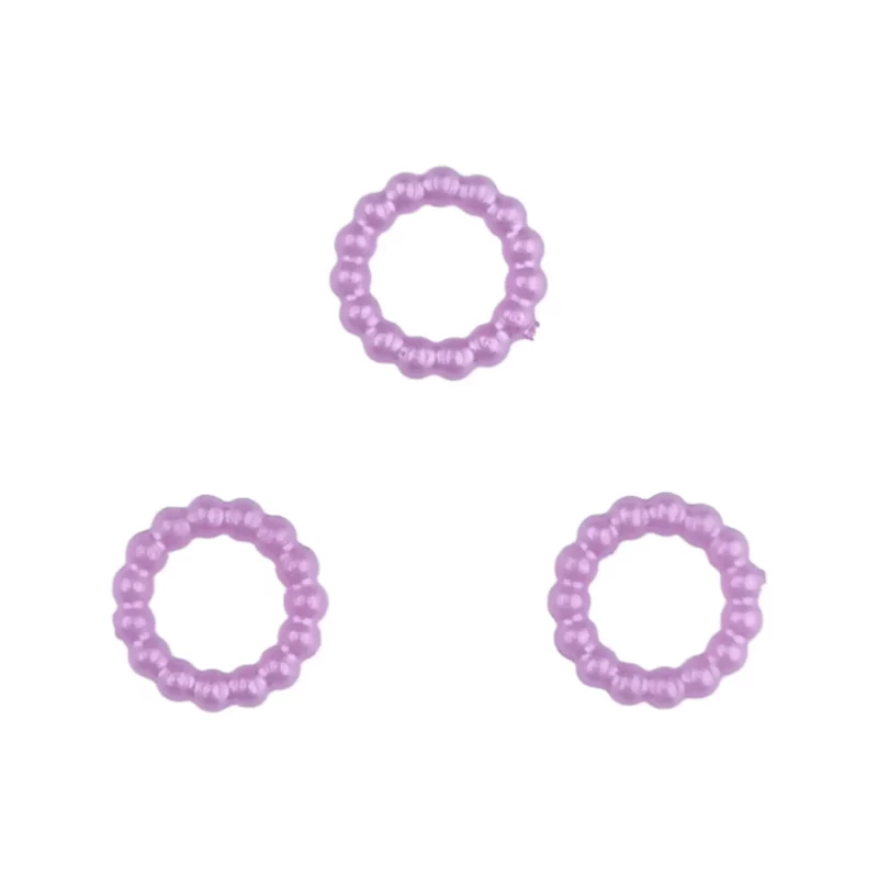 Parel ringetje - Lila - 10 MM