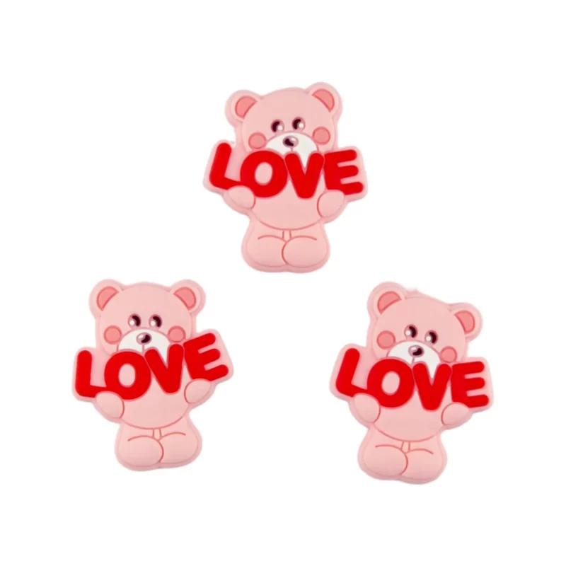 Siliconen Kraal - Love Beer - Poeder Roze