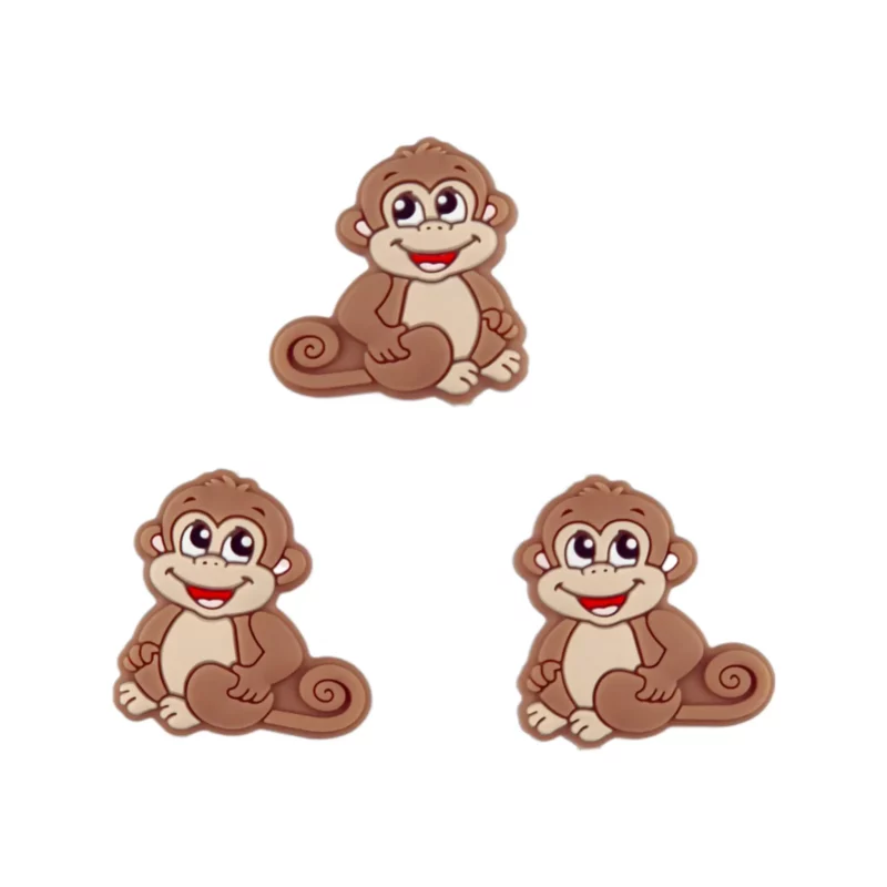 Siliconen Kraal - Chimpansee - Milk Chocolate