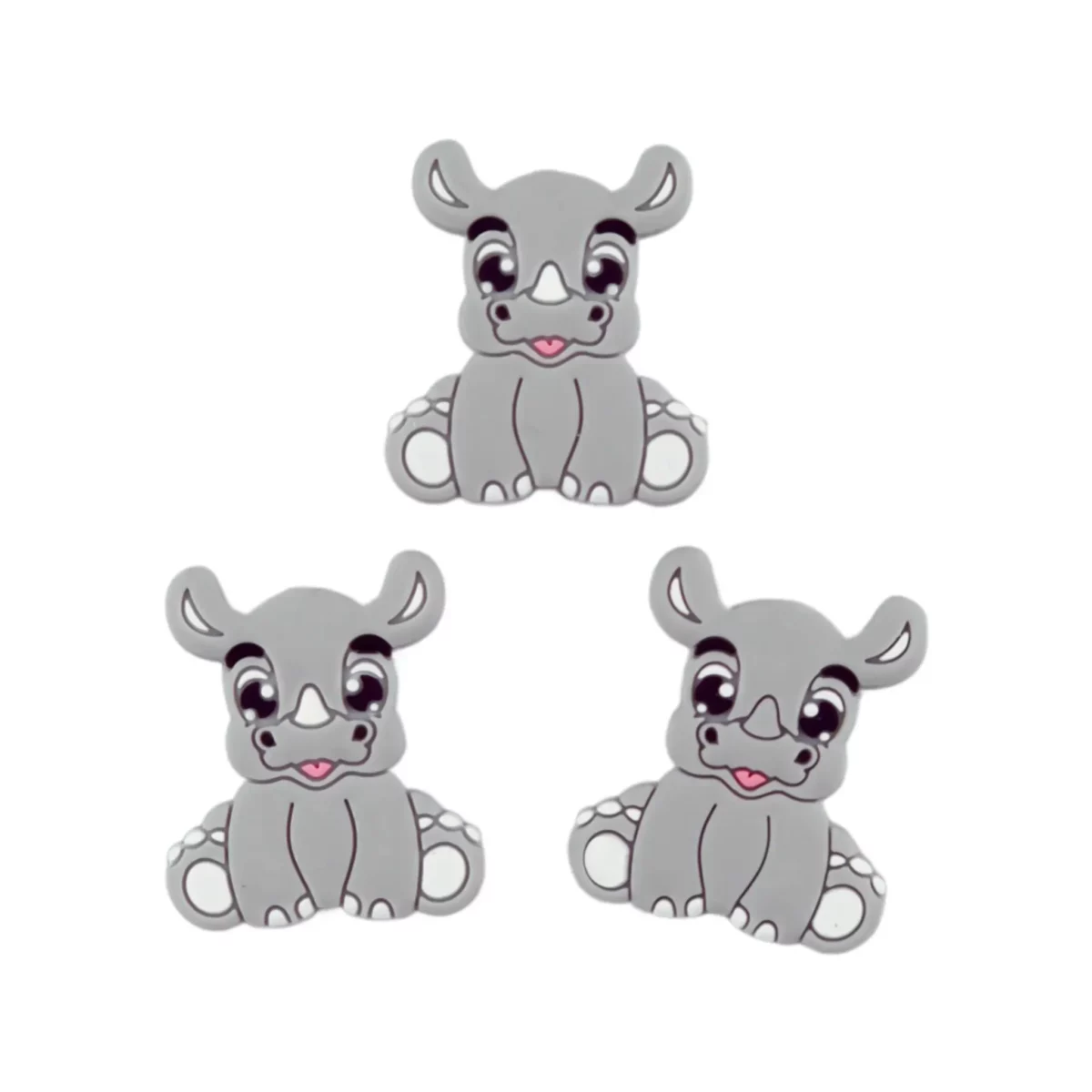Variant: Rhinoceros - Light gray Made of BPA-free silicone. Fully chemical safe tested according to EN-71, 100% child safe. For more information on how to use it, read at the bottom of the page. Jootjes Haakcadeautjes