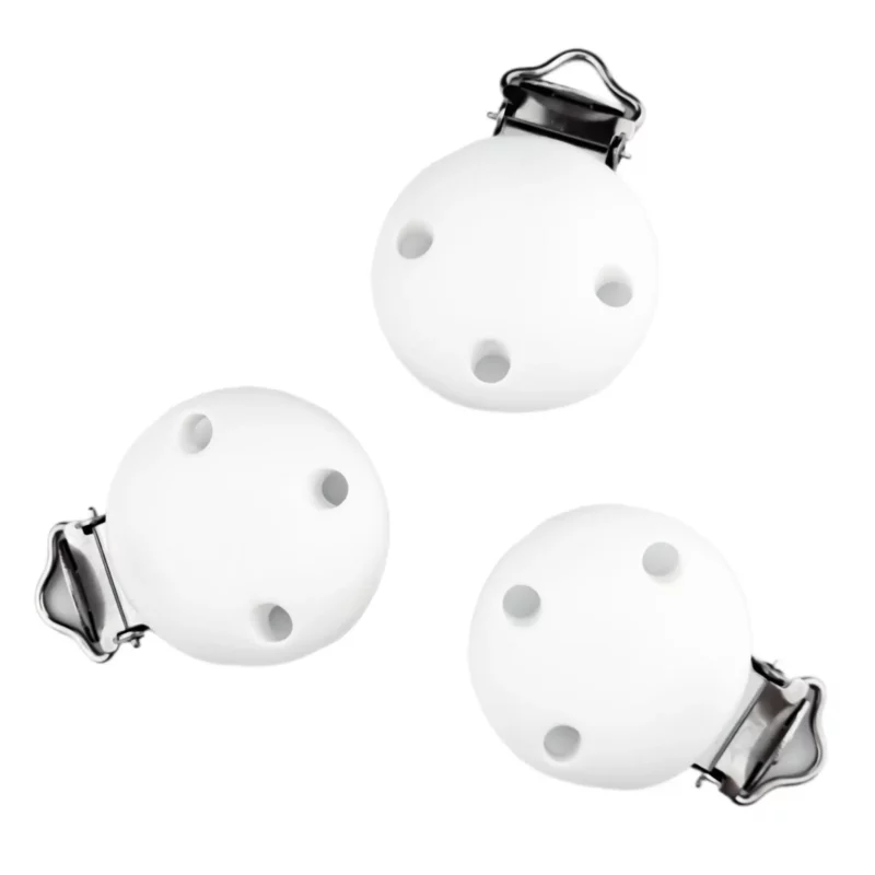 Siliconen Speenclip - Klein - 30 mm - Wit