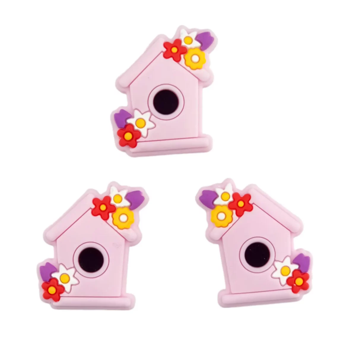 Variante : Maison d'oiseau - Rose tendre Fabriqué en silicone sans BPA. Entièrement sûr chimiquement, testé selon la norme EN-71, 100% sûr pour les enfants. Pour plus d'informations sur la façon de l'utiliser, lisez le bas de la page. Jootjes Haakcadeautjes