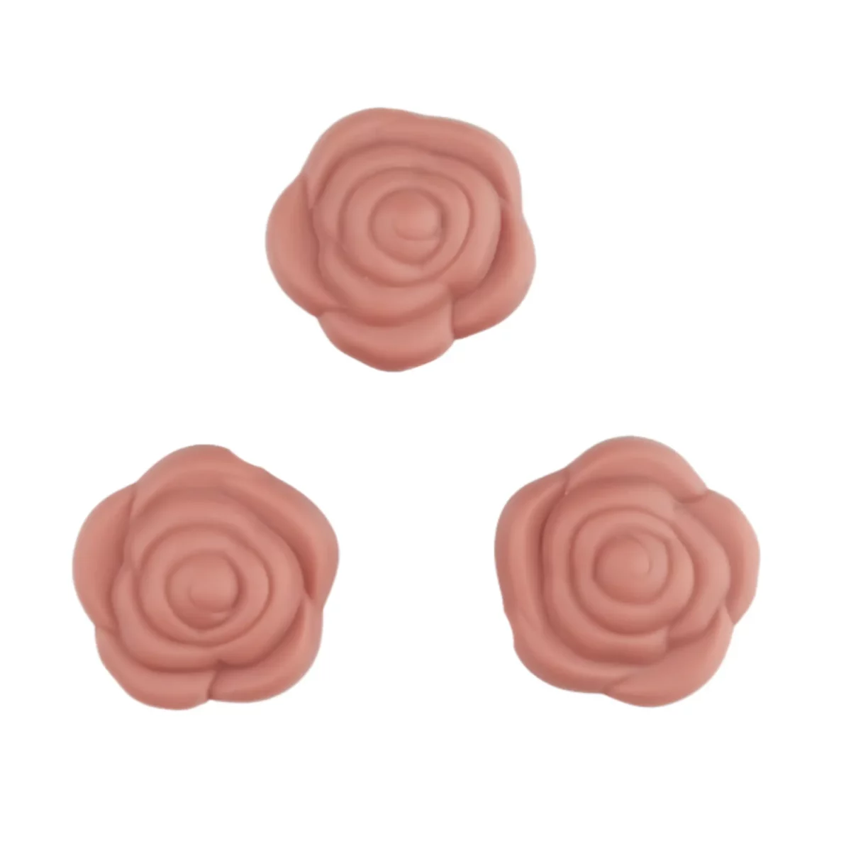 <strong>Rose</strong> Rosewood <strong>Material:</strong> Silicone, BPA-free, Phthalate-free, PVC-free, Lead-free, Cadmium-free, Aluminum-free, Lead-free and more.
Overall toxin-free found based on EN-71 certification for baby and children's toys. <strong>Certification:</strong> FDA, EN 71 <strong>Size: </strong>20 x 20 x 10 mm <strong>Color code: Rosewood</strong> For more information read on at the bottom of the page. Jootjes Haakcadeautjes