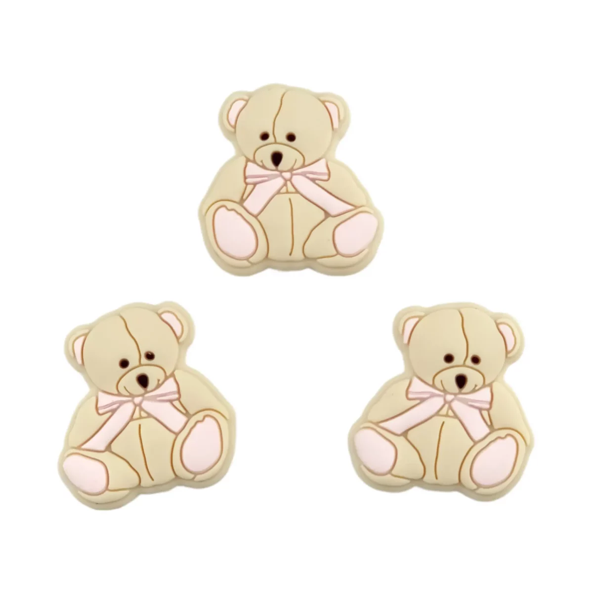 Variant: Teddy Bear - Old Lace Made of BPA-free silicone. Fully chemical safe tested according to EN-71, 100% child safe. For more information on how to use it, read at the bottom of the page. Jootjes Haakcadeautjes