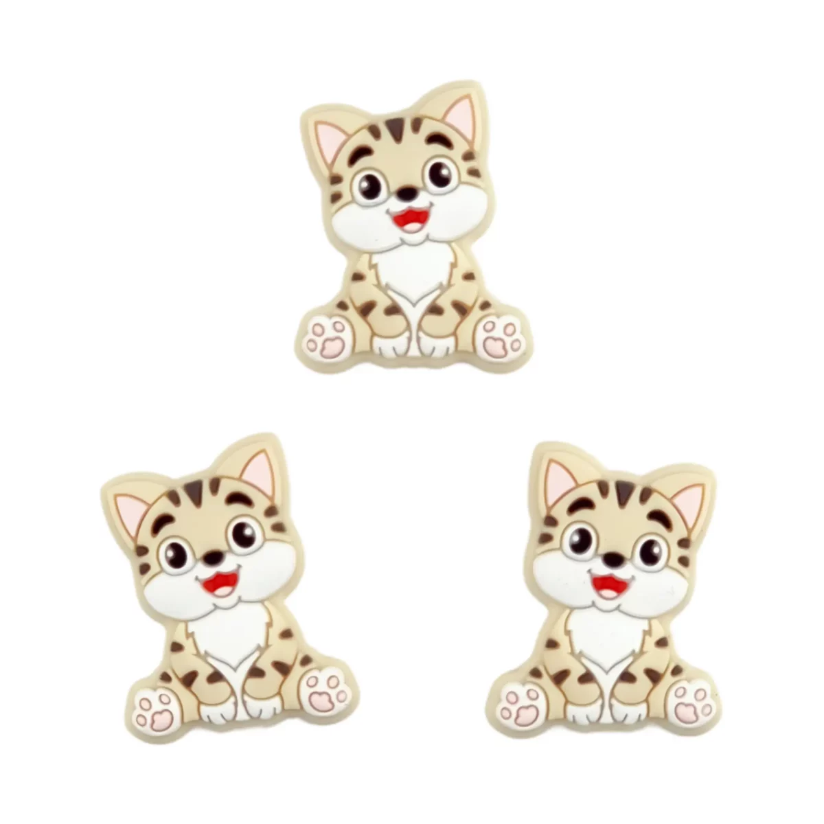 Matériau : 100% sans BPA, sûr selon EN-71, silicone Type : Merry Cat - Old Lace Jootjes Haakcadeautjes
