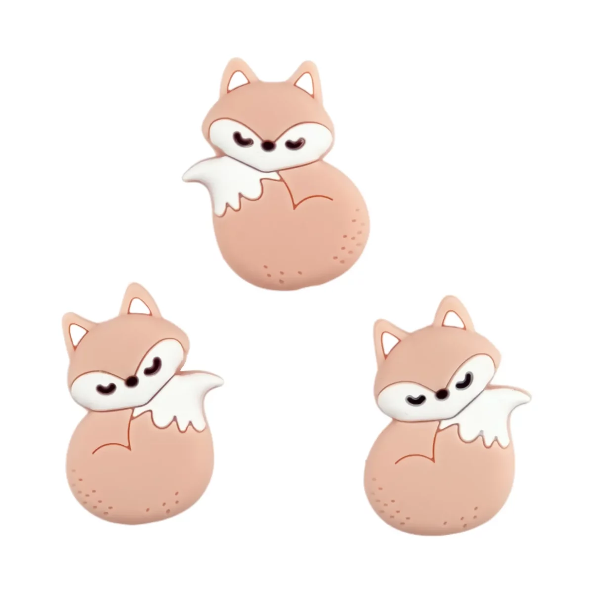 Farbcode Powder nude - Typ: Schlaffuchs - Powder nude - Stückweise verkauft, nirgends billiger - BPA-, Phthalate-, Blei-, PVC- und giftfrei - CE-zertifiziert - Medizinische Silikonperlen - Kühlbar im Kühlschrank - Spülmaschinenfest Jootjes Haakcadeautjes