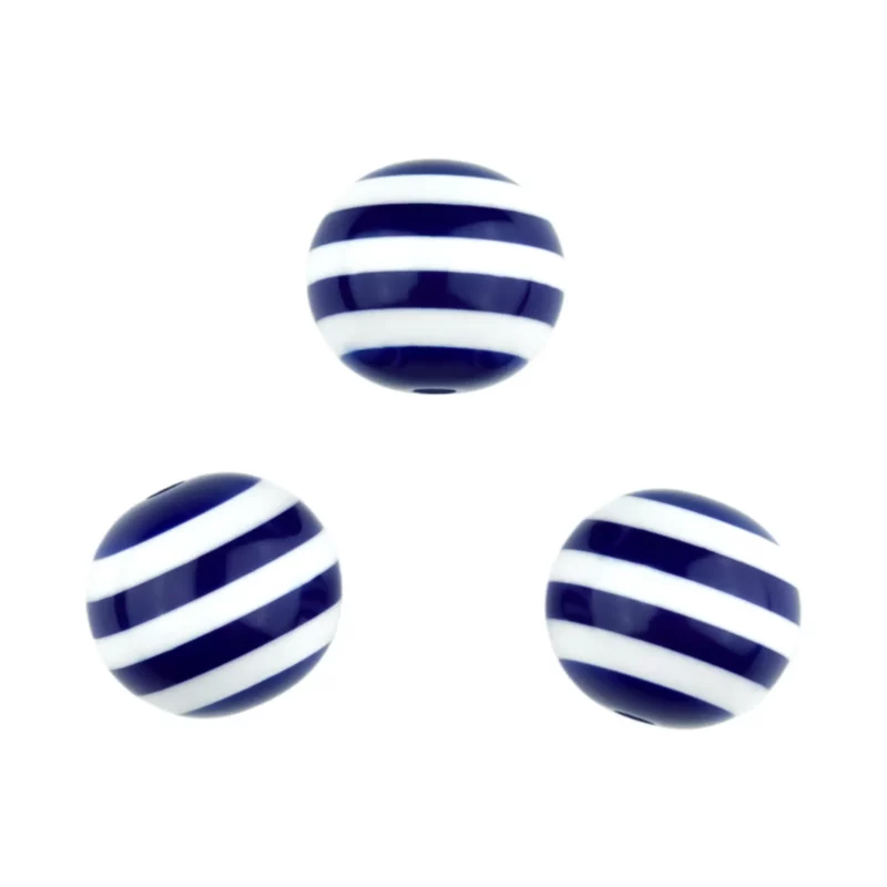 Gestreept - Wit / Navy