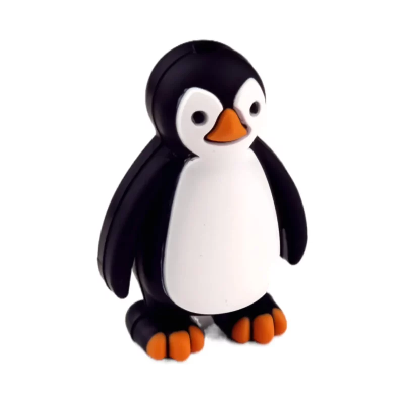 Siliconen Kraal - 3D - Pinguin
