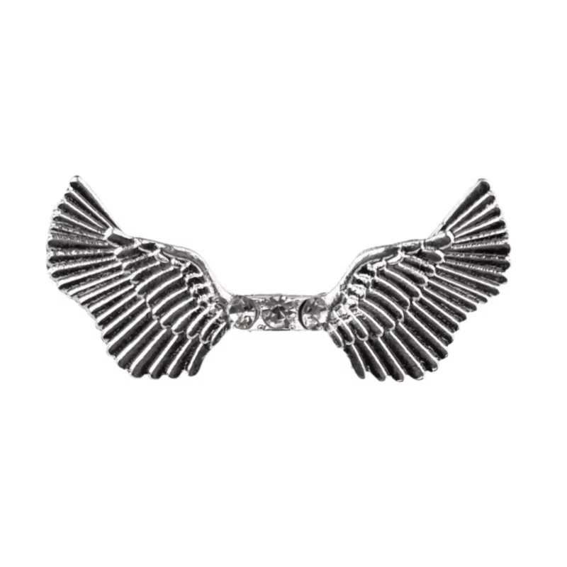Engelen vleugeltjes - zilver met strass
