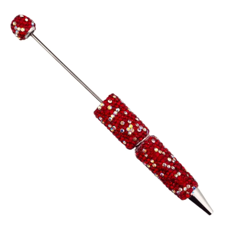 Kralenpen - Sparkle - Rood - Per stuk
