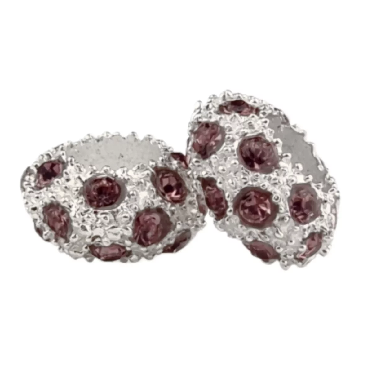 Materiaal: Tussenschijfje Sparkle Donut - Paars Kleur: Zilver / Paars Leuk om te verwerken tussen de kralen in. Jootjes Haakcadeautjes