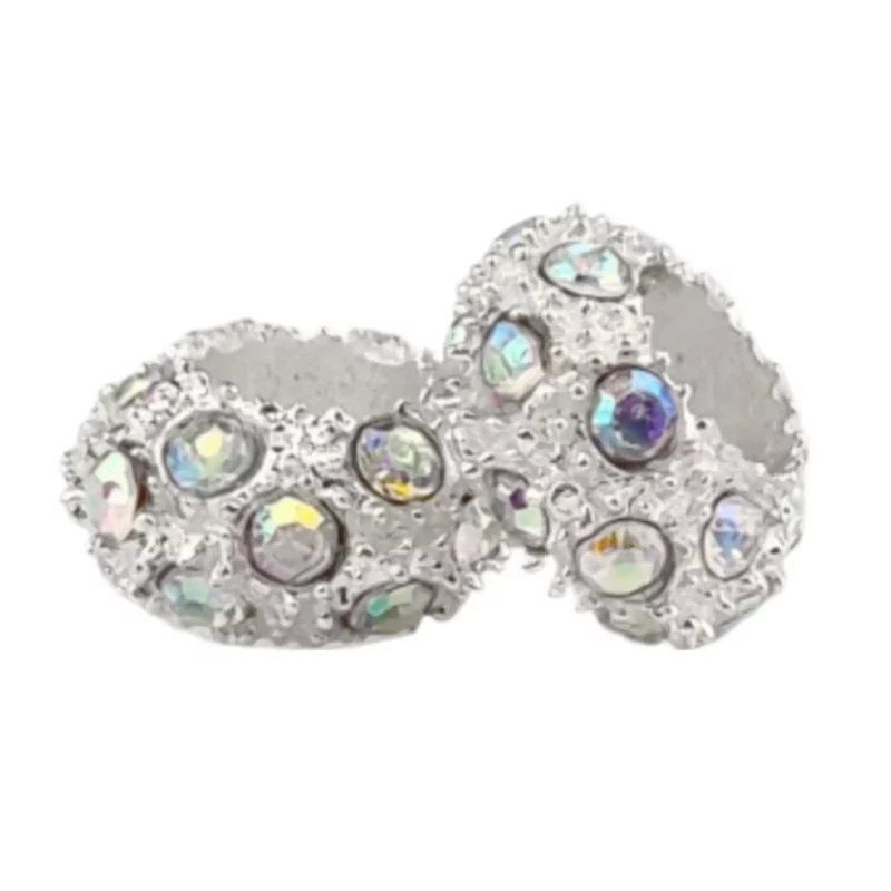 Tussenschijfje Sparkle Donut - Wit Parelmoer