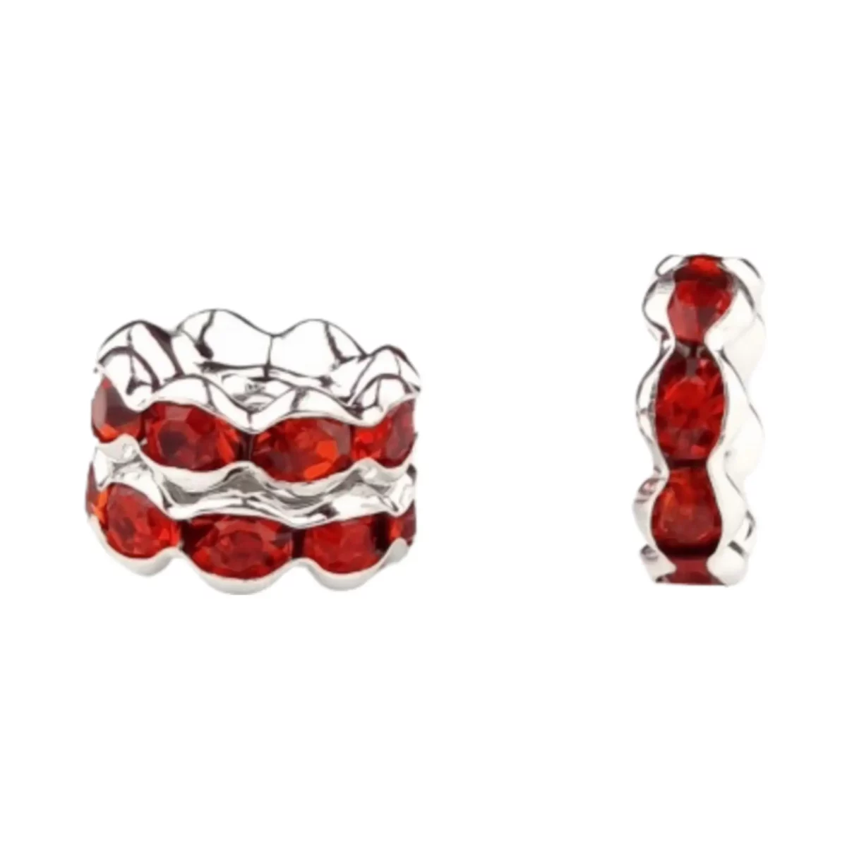 Material: Intermediate Wave with Stones - Red
Color: Silver / Red Fun to incorporate between beads. Jootjes Haakcadeautjes
