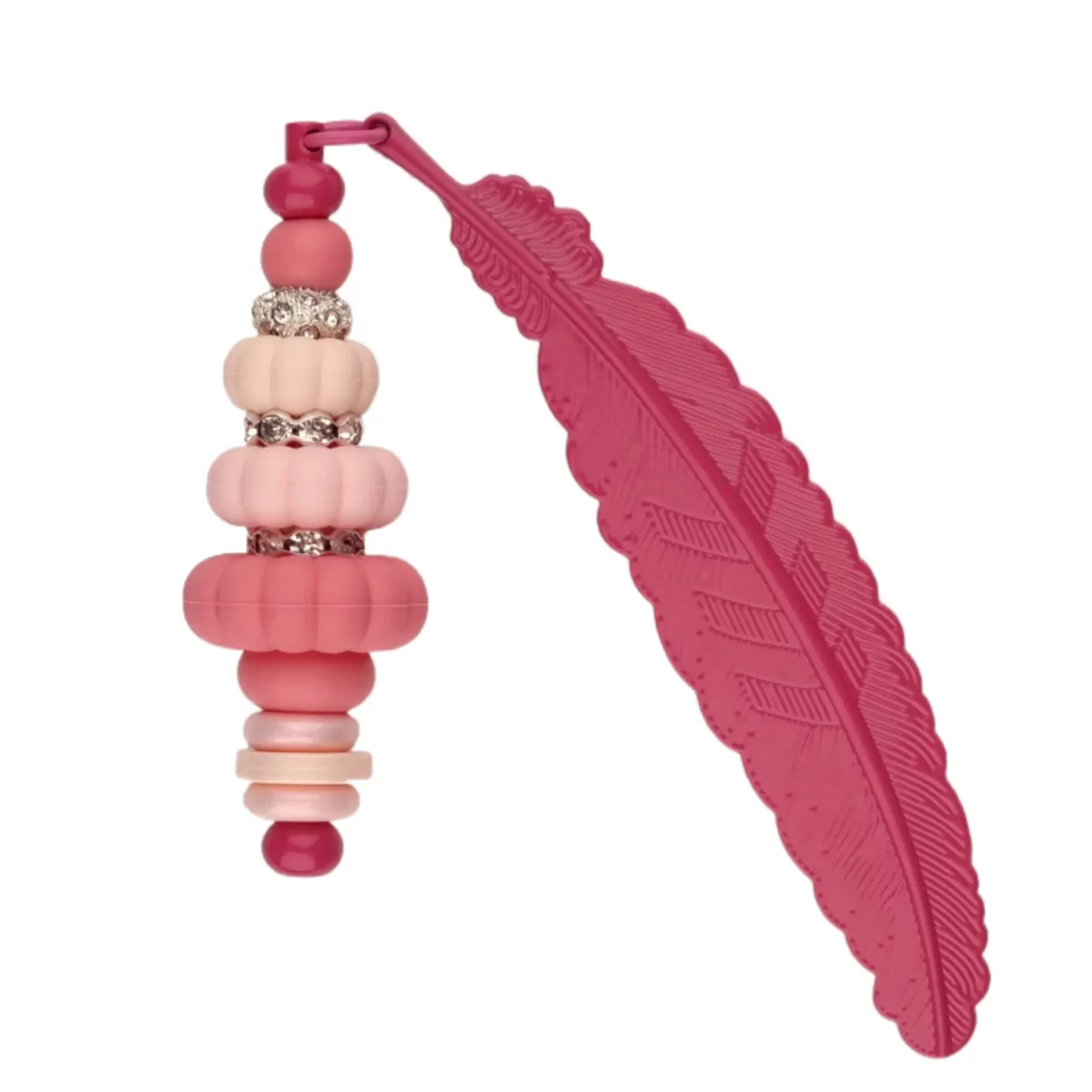Dieses Set enthält alles, was Sie brauchen, um ein selbstgemachtes Lesezeichen in Puderrosa mit Weihnachtsbaumrosa anzufertigen. Jootjes Haakcadeautjes