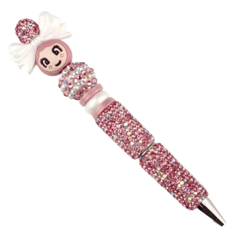 DIY Kralen pen Sparkle - Framboos Stripe