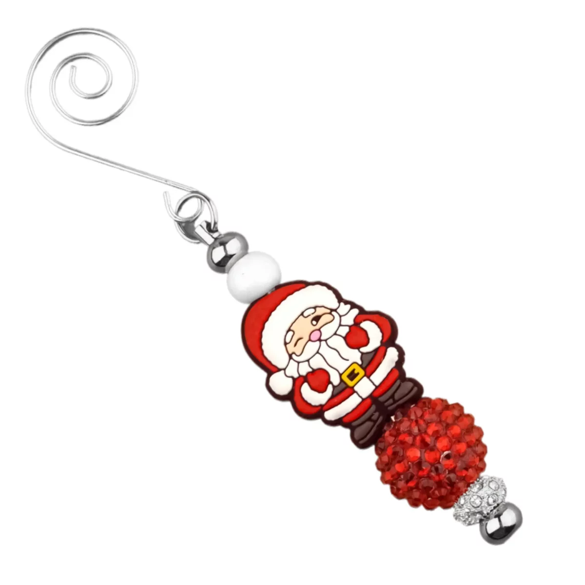 Dit setje bevat alle benodigdheden voor het kunnen maken van een zelfgemaakte Sleutelhanger - Knipogende kerstman . Jootjes Haakcadeautjes