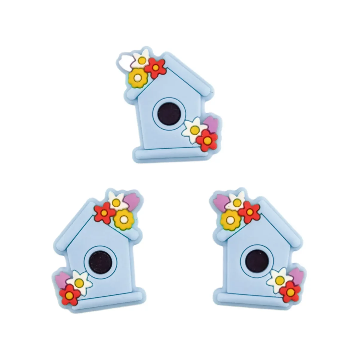 Variant: Vogelhuis - Licht Poeder Blauw Gemaakt van BPA-vrij siliconen. Volledig chemisch veilig getest volgens EN-71, 100% kind veilig. Voor meer informatie over het gebruik, lees onderaan de pagina. Jootjes Haakcadeautjes