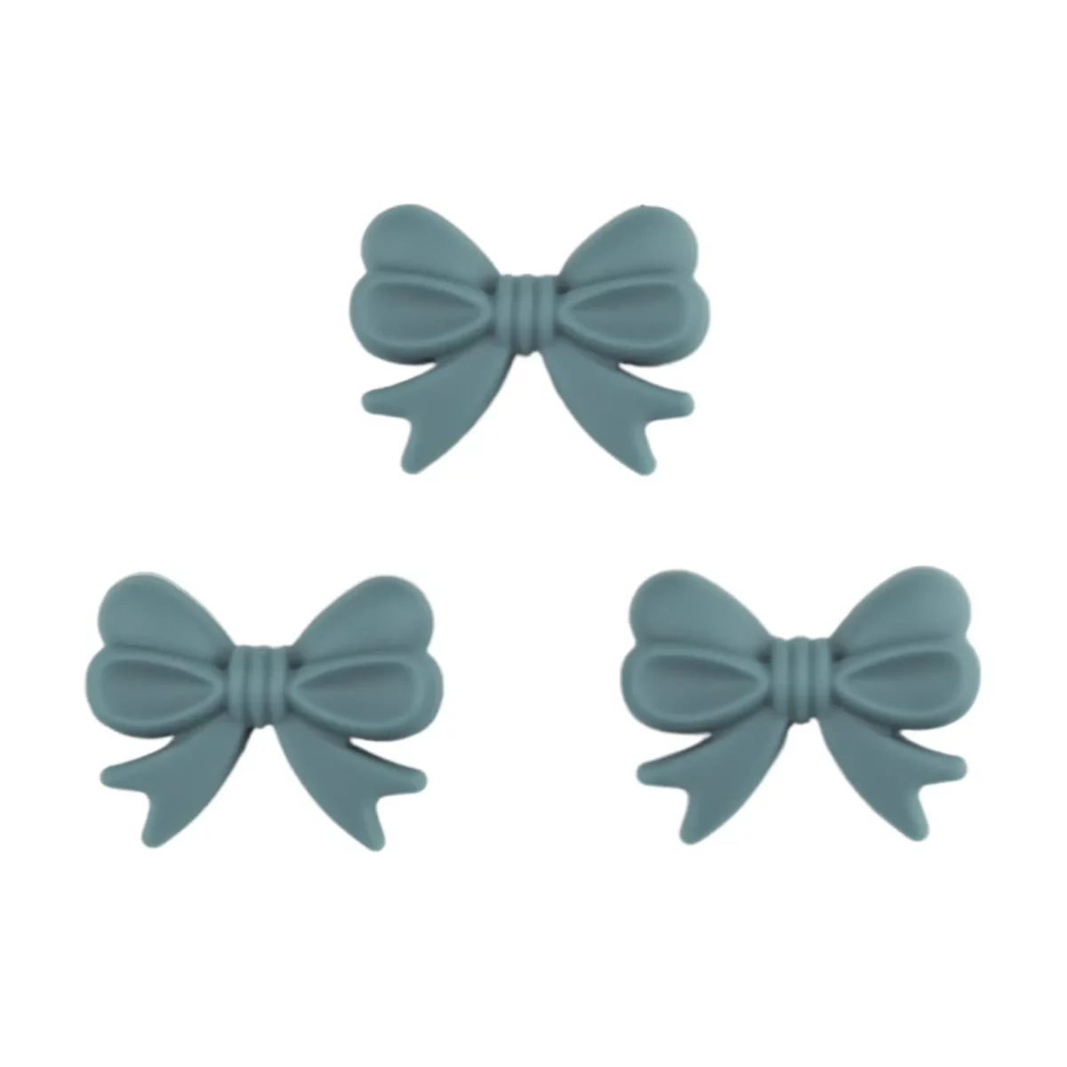 Color Code: Ocean Type: Bow Size: 16 x 26 mm Material: Silicone, BPA-free, phthalate-free, PVC-free, cadmium-free Certified: CE and EN-71 Jootjes Haakcadeautjes