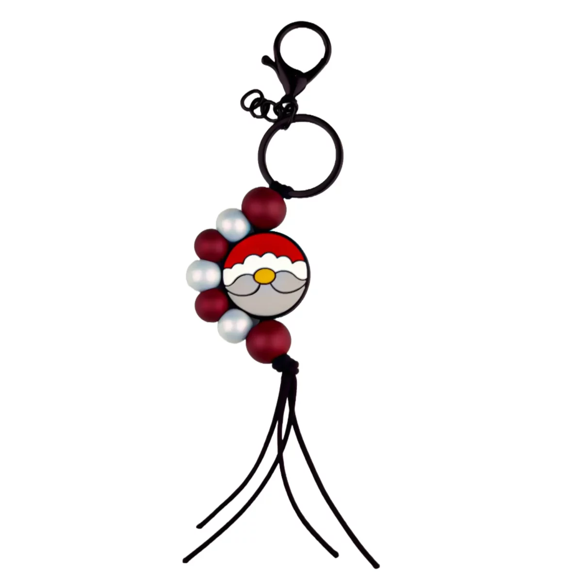 This kit contains all the supplies for being able to make a homemade Keychain - Santa ball . Jootjes Haakcadeautjes
