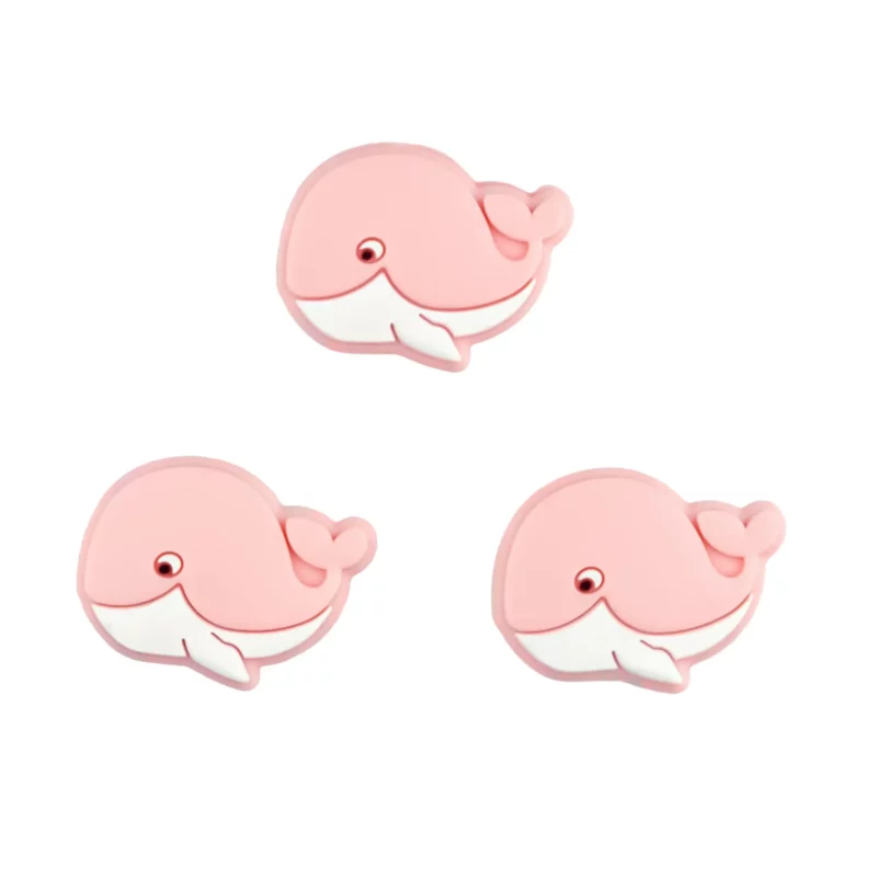 Siliconen  Kraal - Walvis - Perzik roze