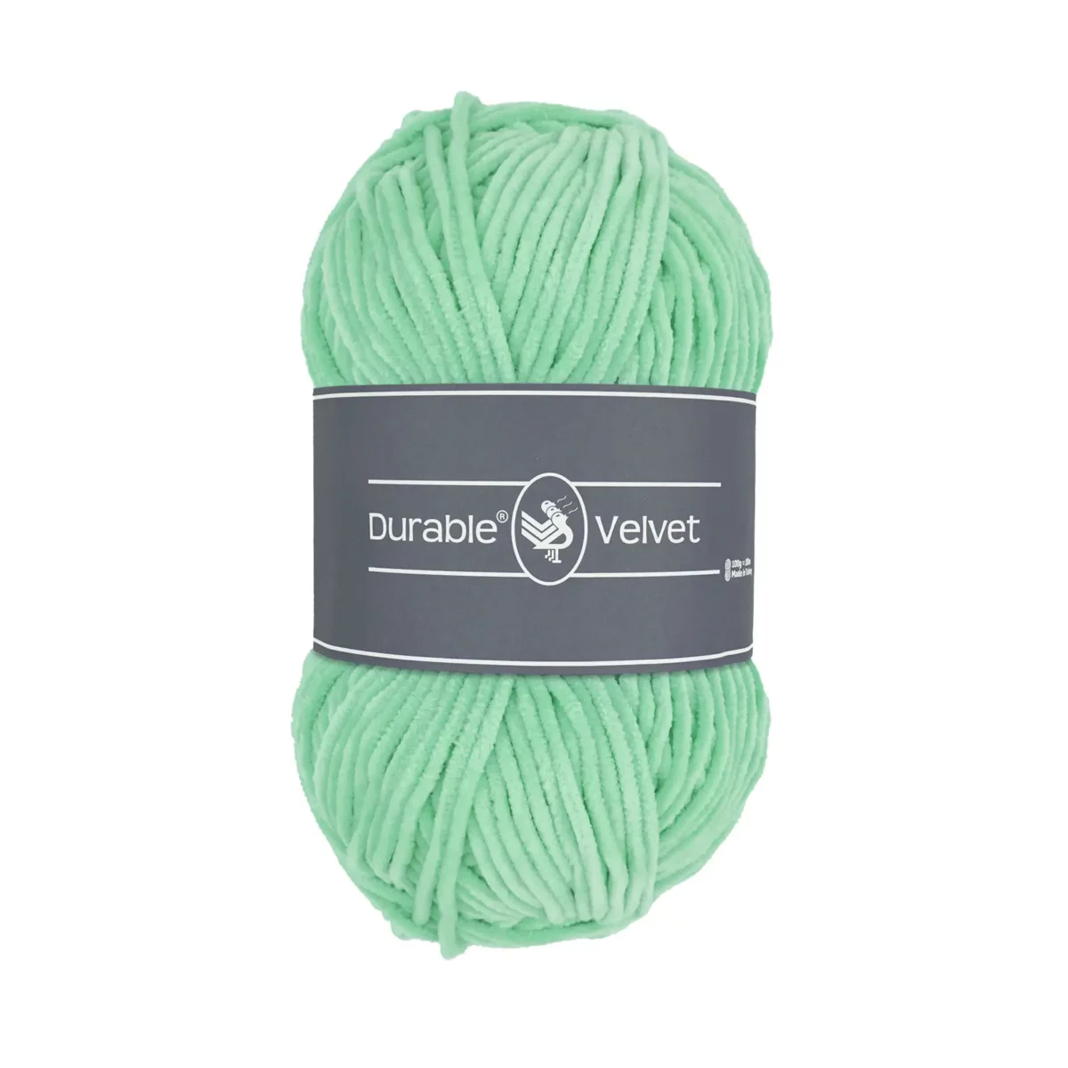 Durable Velvet - 2137 Menthe
100% Polyester <strong>Spécifications :</strong>
<table>
<tbody>
<tr>
<td>Poids</td>
<td>100 g</td>
</tr>
<tr>
<td>Longueur de la course</td>
<td>180 mètres</td>
</tr>
<tr>
<td>Composition</td>
<td>100% polyester</td>
</tr>
<tr>
<td>Épaisseur d'aiguille recommandée</td>
<td>3-5 mm</td>
</tr>
</tbody>
</table> Jootjes Haakcadeautjes