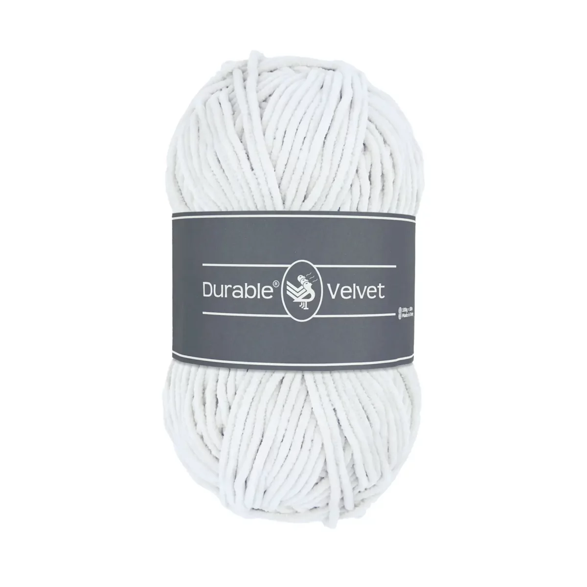 Durable Velvet - 310 White
100% Polyester <strong>Specifications:</strong>
<table>
<tbody>
<tr>
<td>Weight</td>
<td>100 grams</td>
</tr>
<tr>
<td>Running length</td>
<td>180 meters</td>
</tr>
<tr>
<td>Composition</td>
<td>100% Polyester</td>
</tr>
<tr>
<td>Recommended needle thickness</td>
<td>3-5 mm</td>
</tr>
</tbody>
</table> Jootjes Haakcadeautjes