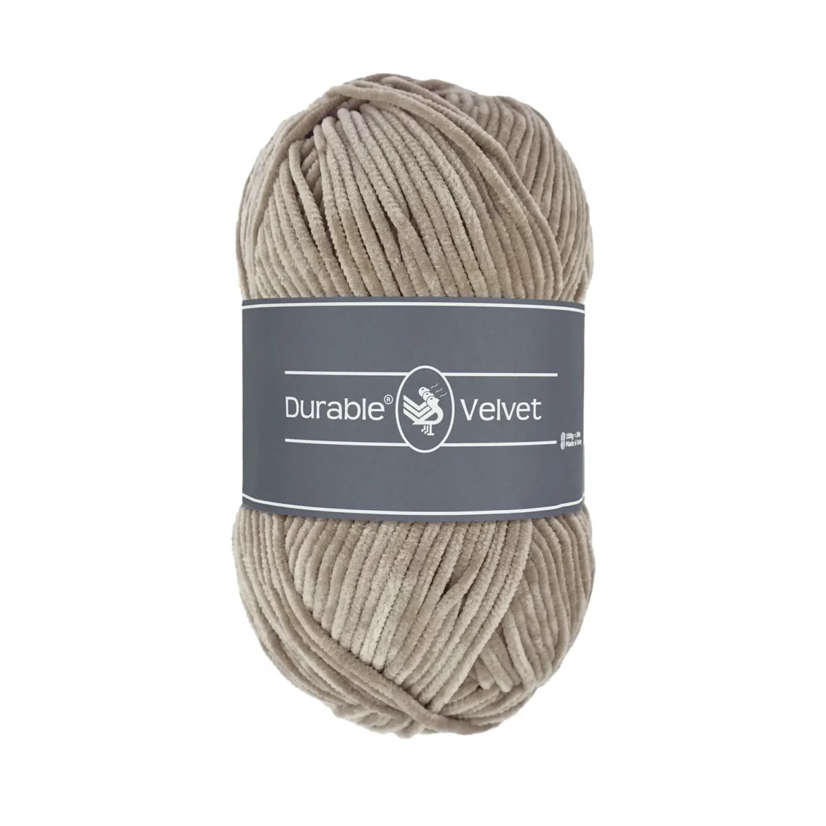 Durable Velvet – 343 Warm Taupe 100% Polyester <strong>Specificaties:</strong> <table> <tbody> <tr> <td>Gewicht</td> <td>100 gram</td> </tr> <tr> <td>Looplengte</td> <td>180 meter</td> </tr> <tr> <td>Samenstelling</td> <td>100% Polyester</td> </tr> <tr> <td>Advies naalddikte</td> <td>3-5 mm</td> </tr> </tbody> </table> Jootjes Haakcadeautjes