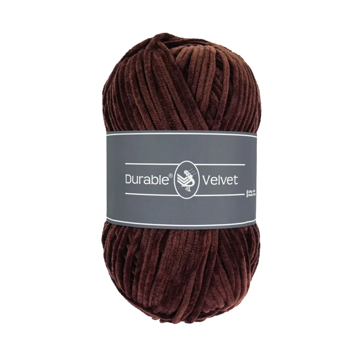 Durable Velvet - 385 Kaffee
100% Polyester <strong>Spezifikationen:</strong>
<table>
<tbody>
<tr>
<td>Gewicht</td>
<td>100 g</td>
</tr>
<tr>
<td>Laufende Länge</td>
<td>180 Meter</td>
</tr>
<tr>
<td>Zusammensetzung</td>
<td>100% Polyester</td>
</tr>
<tr>
<td>Empfohlene Nadeldicke</td>
<td>3-5 mm</td>
</tr>
</tbody>
</table> Jootjes Haakcadeautjes