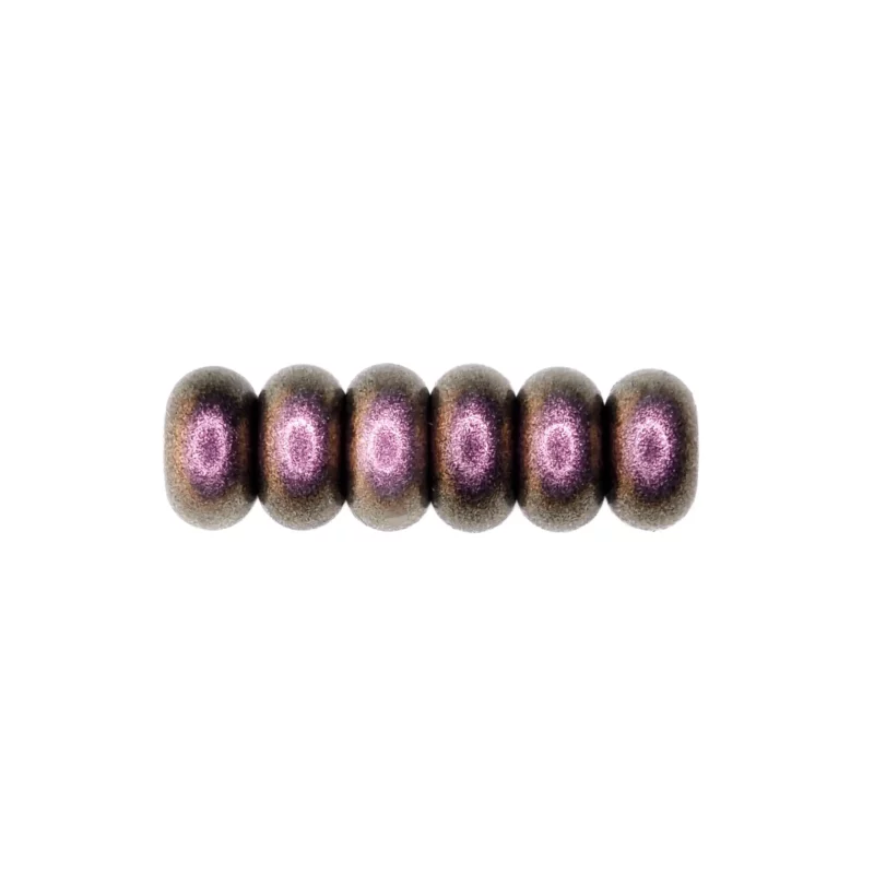 Siliconen kralen 14 mm - Abacus - Zwart Parel Print