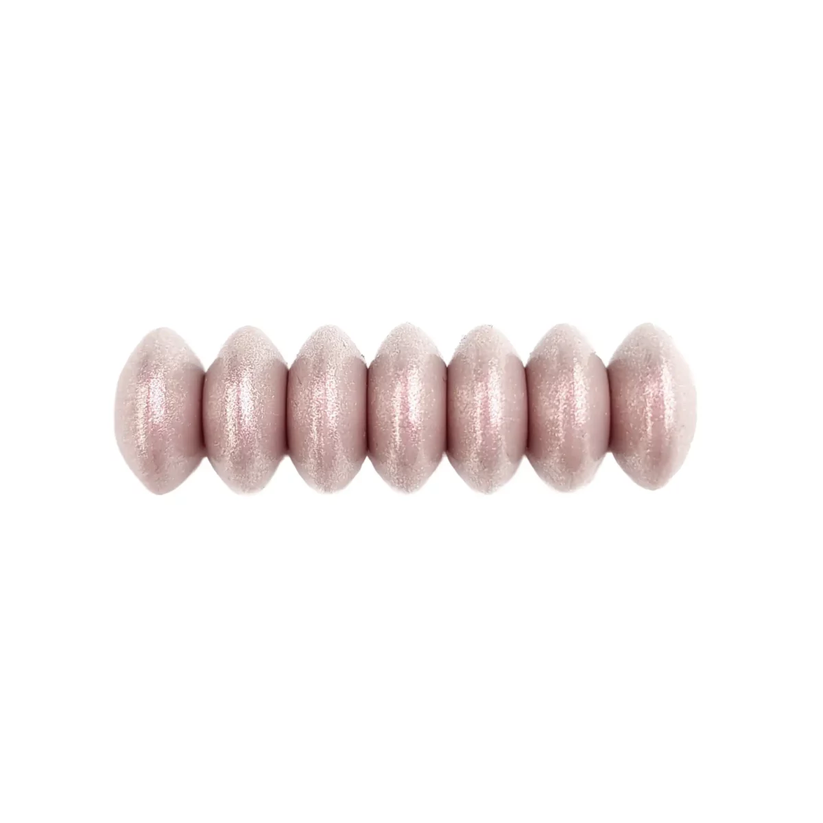 Farbe: Blassrosa, Perlendruck - Typ: Silikonperlen, Oval, auch bekannt als Abstandshalter.
- Größe: 12 mm
- Einzeln verkauft
- Frei von BPA, Phthalaten, Blei, PVC und Toxinen
- Geeignet für CE-zertifizierte Endprodukte
- Silikonperlen in medizinischer Qualität
- Cool zum Zahnen
- Geschirrspüler-freundlich
- Leicht zu reinigen mit Gesichtsreiniger oder milder Seifenlauge   Jootjes Haakcadeautjes