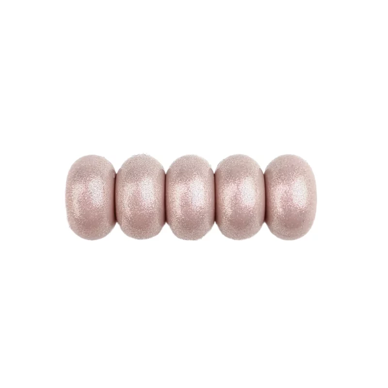 Siliconen kralen 14 mm - Abacus - Pale Rose Parel Print