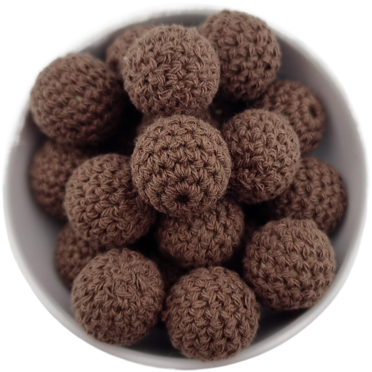 Gehäkelte Perlen; Holzperle mit gehäkeltem Baumwollgurt für Babys.
<ul> <li>Größe: 20 mm Holzperle mit Baumwolle</li> <li>Farbcode: Choco</li>
</ul>
Handgehäkelt.
100% babyfreundliches Baumwollgarn. Jootjes Haakcadeautjes
