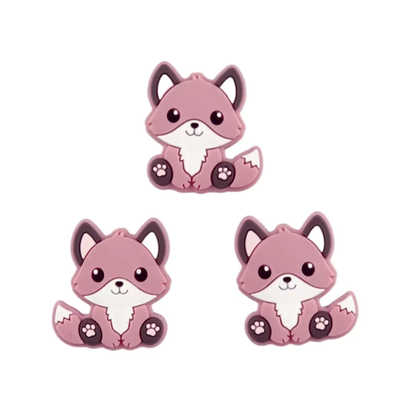 Siliconen Kraal - Vossen welp - Rose