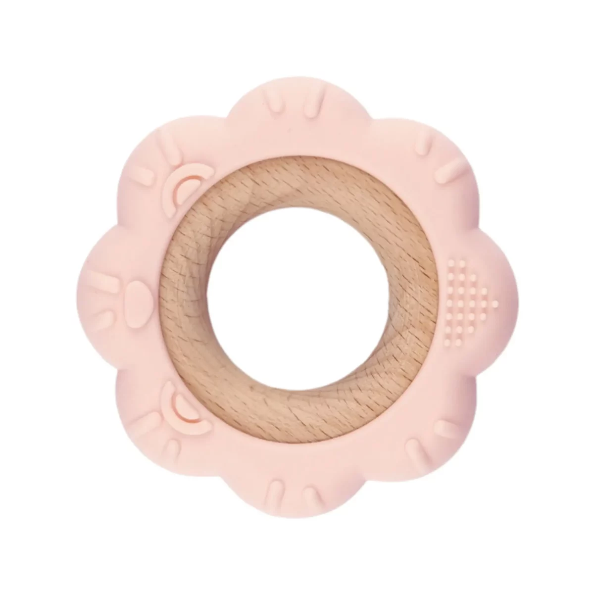 <ul> <li>Kleur: Astilbe</li> <li>Materiaal: EN-71 veilig getest beukenhout en siliconen materiaal, volledig BPA-vrij</li> <li>Model: Bloem</li> </ul> Deze bijtfiguur past perfect bij onze beukenhouten kralen, ringen en astilbe siliconen kralen. Jootjes Haakcadeautjes