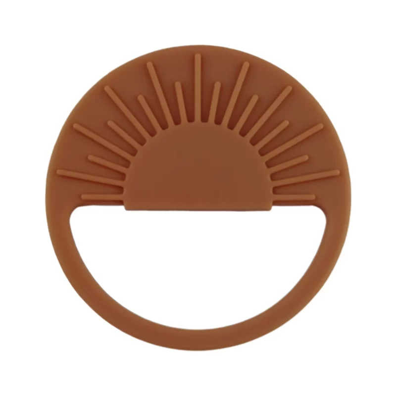 Siliconen bijtring - Aztek Ondergaande Zon - Dark Caramel