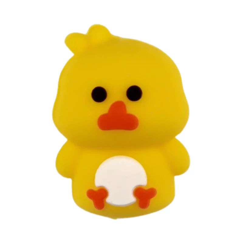 Siliconen Kraal - 3D - Tweety Bird - Geel