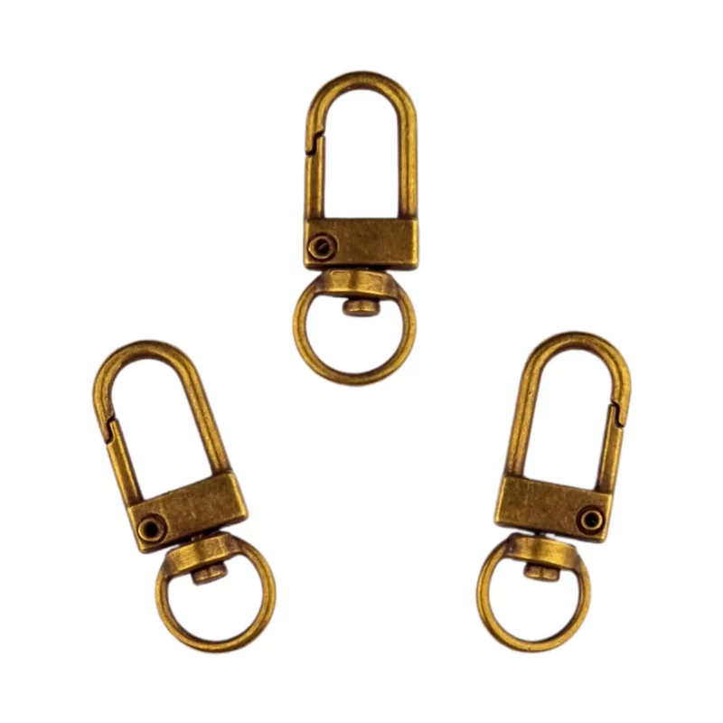 Sleutelhangers - Clip On Musketon - Messing