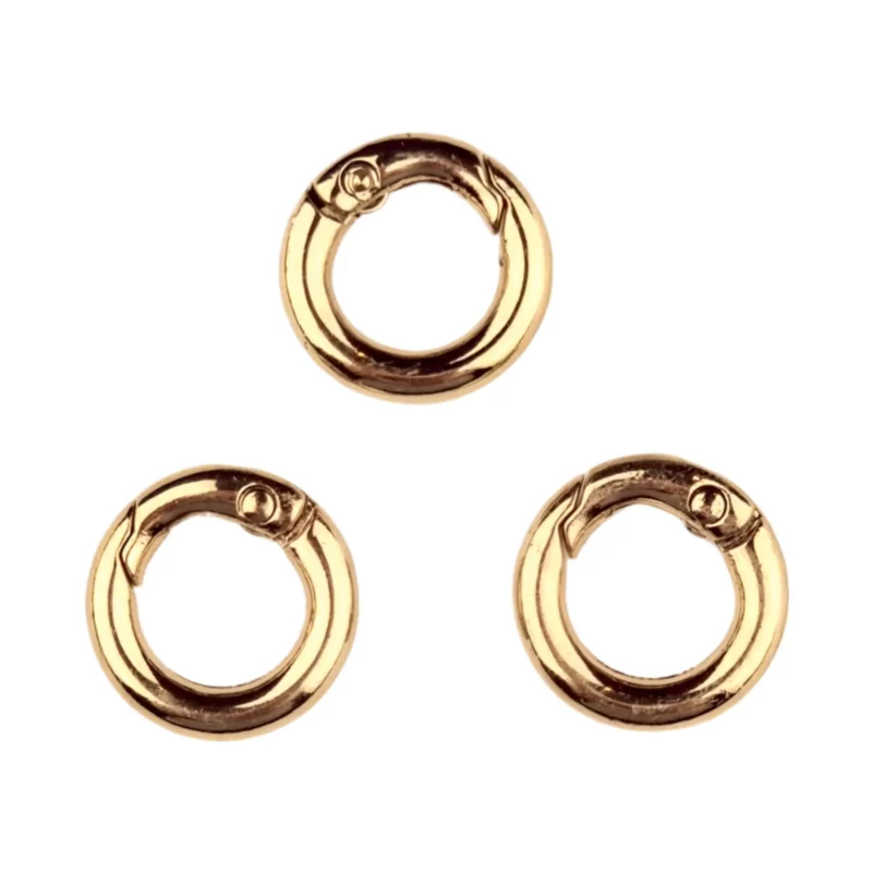 Sleutelhangers - Clip on ring - 18 mm - Champagne