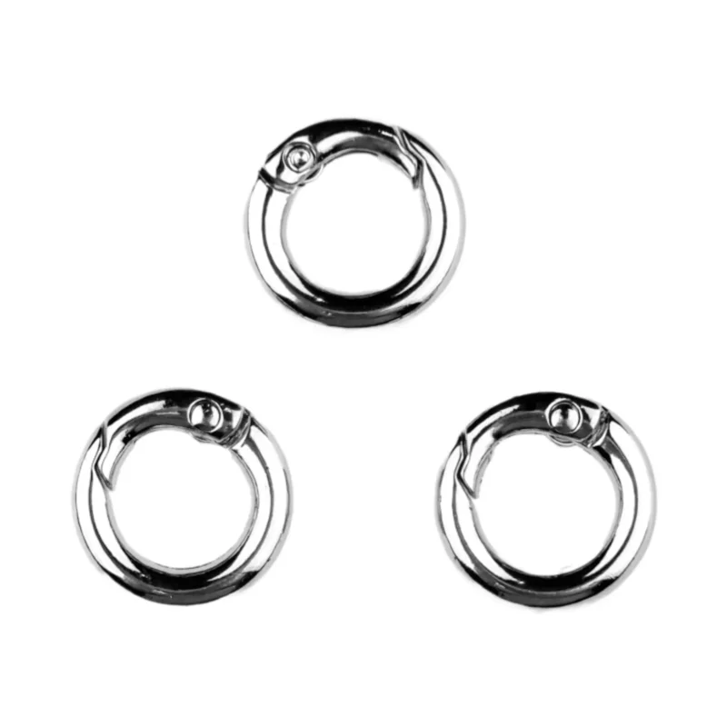 Sleutelhangers - Clip on ring - 18 mm - Zilver