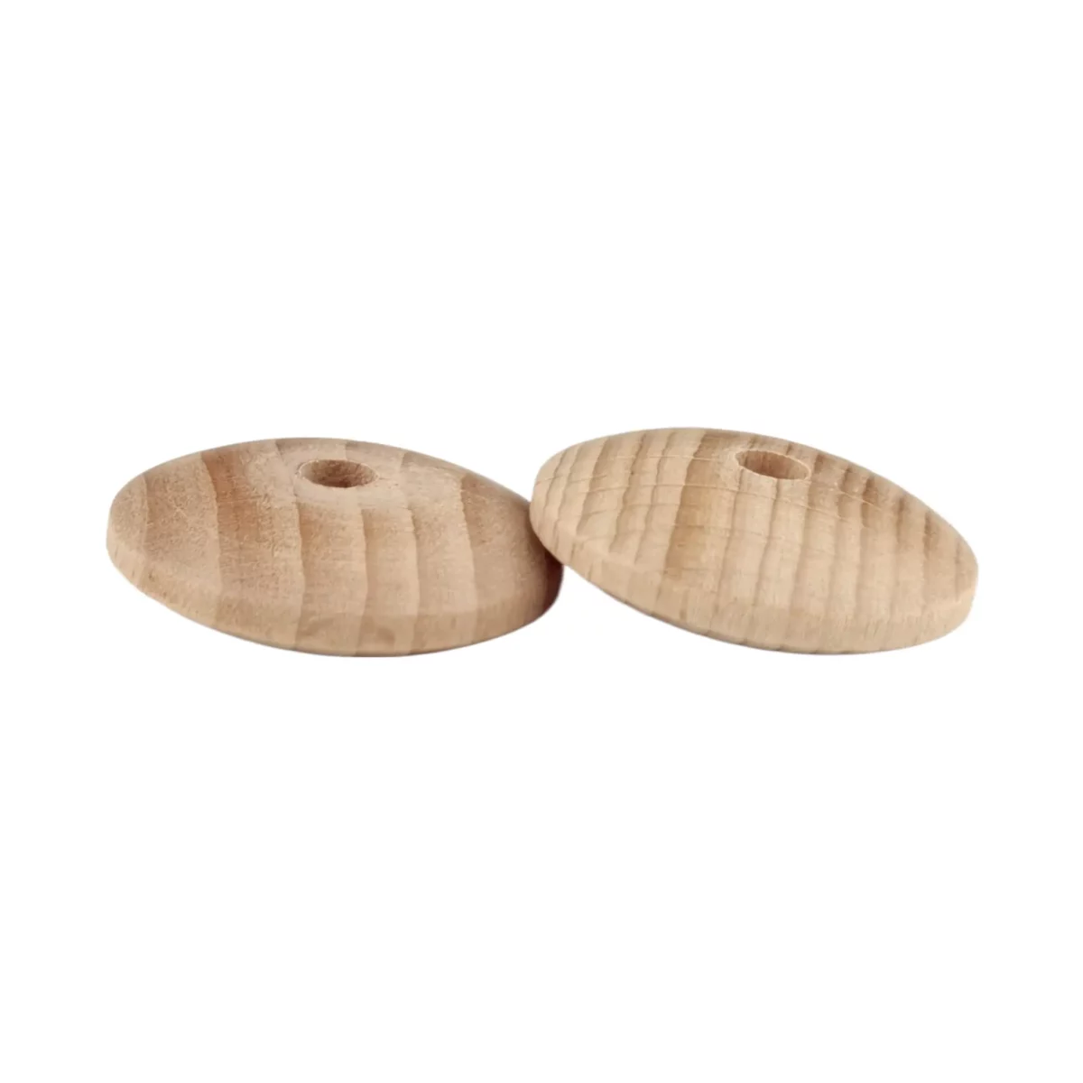 <strong>Wooden bead - Abacus Mini 12 x 3 mm</strong>
<ul> <li>Size: 12 x 3 mm</li> <li>Shape: Abacus</li> <li>Material: untreated beech wood</li>
</ul>
Wood that does not splinter, free of harmful chemicals. Child-safe, CE-certified material. Jootjes Haakcadeautjes