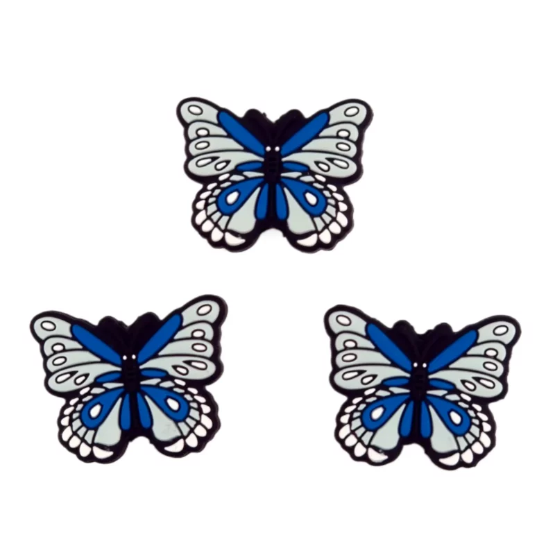 Siliconen kralen - Boho Vlinder - Blauw