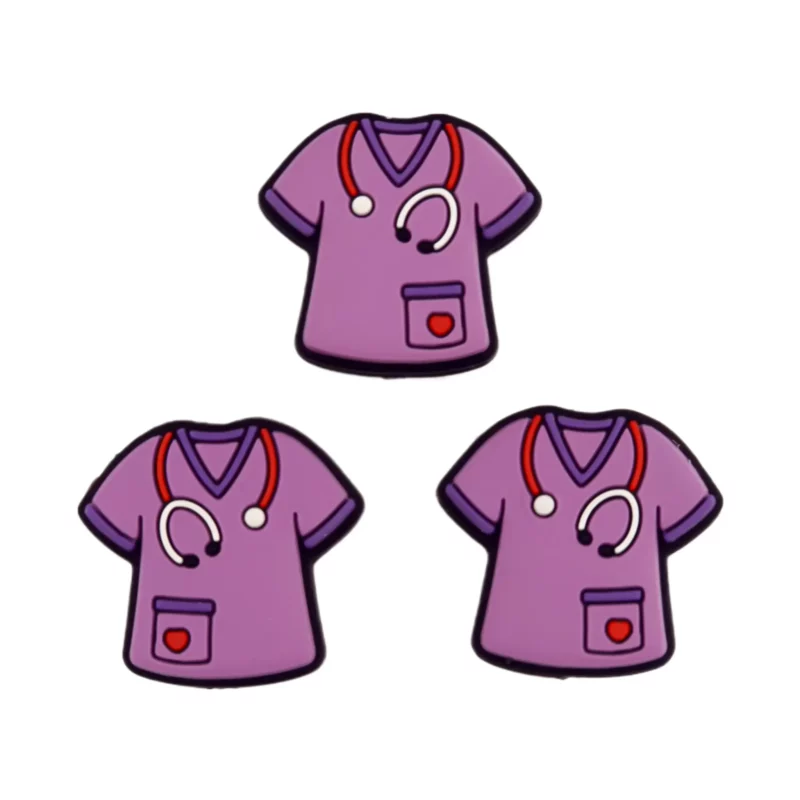 Siliconen kralen - Scrubs - Zacht Paars