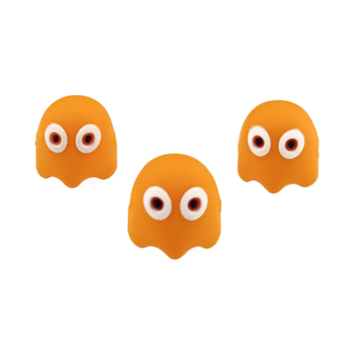 Variant: 3D - Pacman Spook - Papaya Gemaakt van BPA-vrij siliconen. Volledig chemisch veilig getest volgens EN-71, 100% kind veilig. Voor meer informatie over het gebruik, lees onderaan de pagina. Jootjes Haakcadeautjes